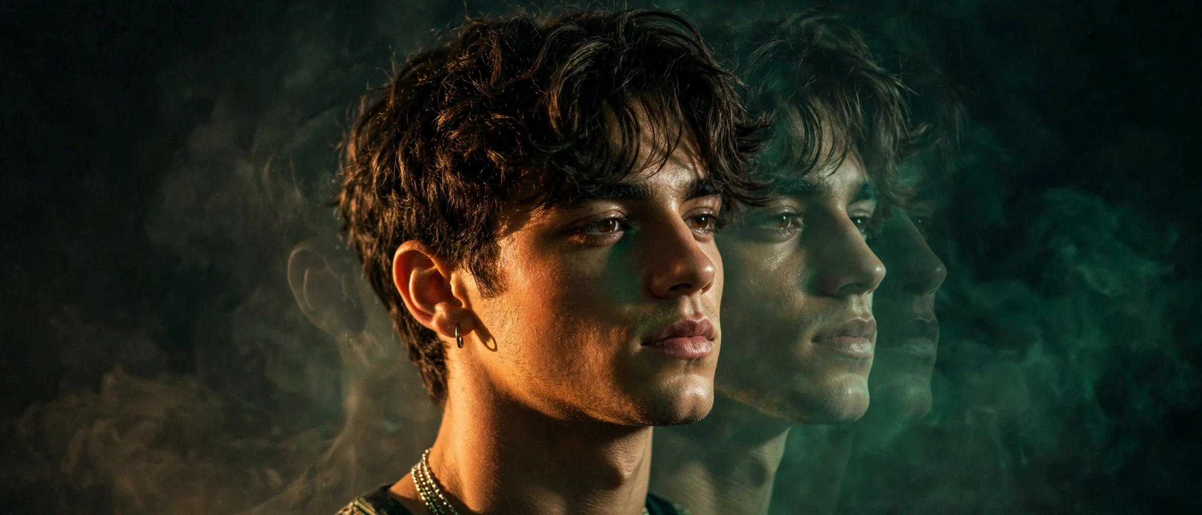 Kaleb — one face, two halves